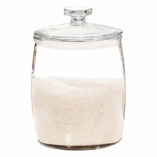 米びつ 密閉米びつ ガラス瓶 ライスストッカー 冷蔵庫 こめびつ 米入れ お米保存容器 米櫃 貯蔵タンク 小麦粉 駄菓子 砂糖 キッチン収納の通販は