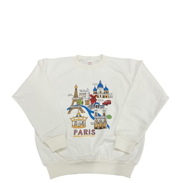 COUPON配布中 HANDTEX/ PRINT&EMBROIDERY SOUVENIR SWEAT PARIS ハンドテックス