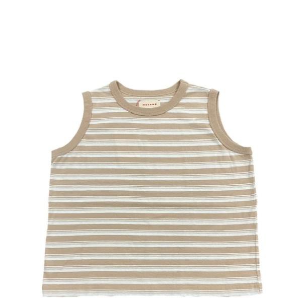 COUPON配布中 MEYAME / RANDAM BORDER SLEEVELESS メヤメ ボーダースリーブレスプルオーバー