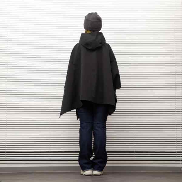 COUPON配布中 MEYAME / LIKE A PONCHO メヤメ BLACK ポンチョ コート レインコート