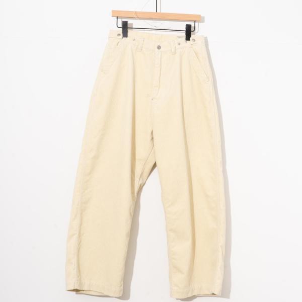 COUPON配布中 Ordinary fits / CORDUROY BELL PANTS IVORY　オーディナリーフィッツ　コーデュロイ