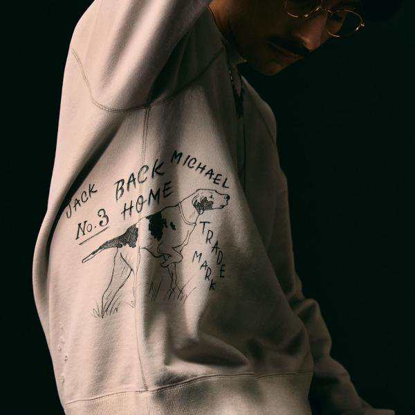 COUPON配布中　Work of Art Kendai / Damaged Sweat SH コットン スウェット プルオーバー IVORY ワークオブアート