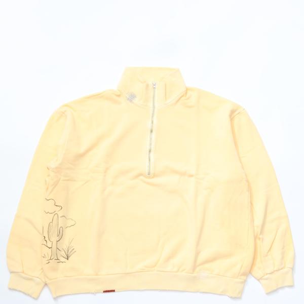断捨離中ページ COUPON配布中 Work of Art Kendai / Damaged Half Zip SH