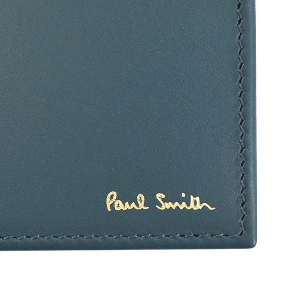 ポールスミス Paul Smith 財布 二つ折り財布 折り財布 メンズ カーフレザー 本革 ティールブルー マルチカラーストライプ ブランド M1a48の通販はau Pay マーケット 最安値挑戦 ファッションラボ