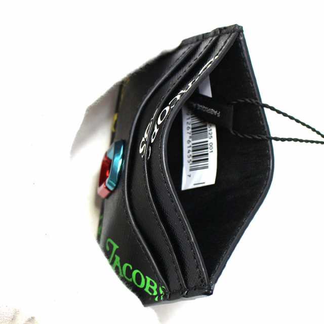 MARC JACOBS 黒 レザー 名刺入れ THE LEATHER COVERED J MARC BUSINESS CARD HOLDER/ザ レザー