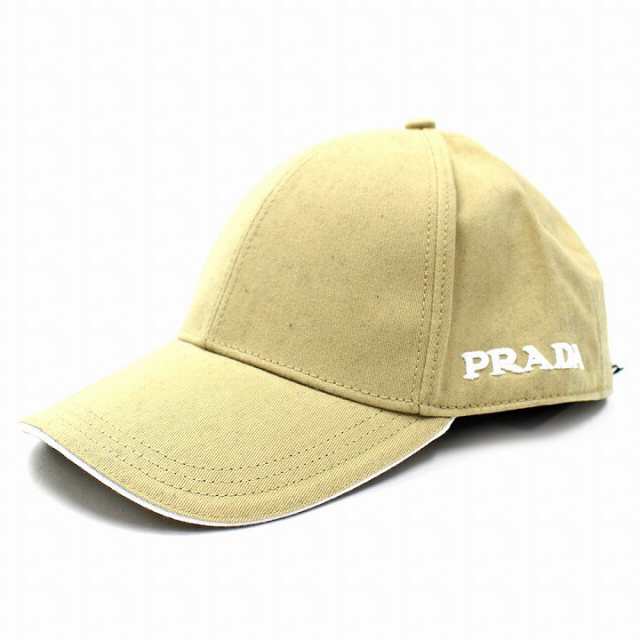 プラダ PRADA キャップ 帽子 テスートナイロン コットン ロゴプレート