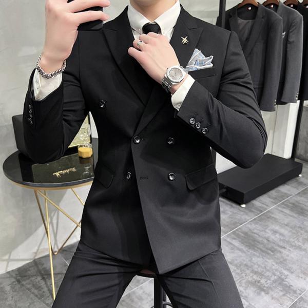 メンズスーツ フォーマル セットアップ ビジネススーツ 上下セット 洗濯OK オールシーズン 春 夏 秋 冬 スリムスタイル おすすめ 定番 おしゃれ