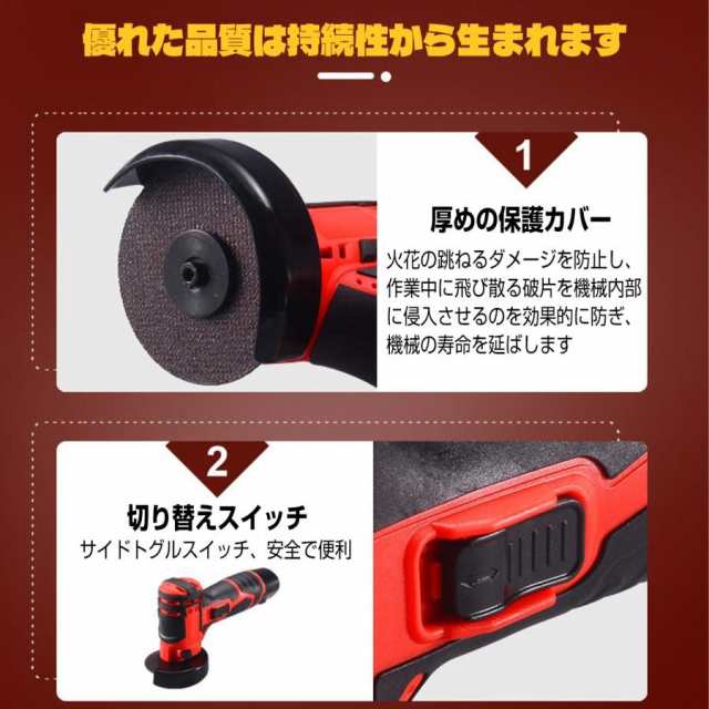 グラインダー 充電式 コードレス 手持ち式切断機 HILDA 軽量 小型 簡単