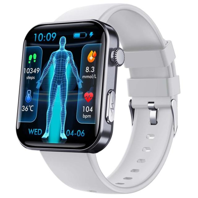 スマートウォッチ 健康管理 通話機能 心電図 血圧測定 SOS 着信通知 血中酸素 天気 心拍数 体温 歩数計 日本製センサー 運動モード 年寄り お正月 プレゼントの通販は
