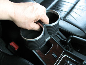 ベンツGクラスW463　中期　2001～2012年　センターコンソール用　ドリンクホルダー 　ブラック アルカボ gクラス センターコンソールの通販