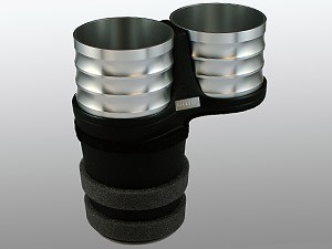 BMW X5 E70 2007年〜2013年/F15 2013年〜2019年 ドリンクホルダー シルバーカップ ALCABO アルカボ AL-M315Sの通販は