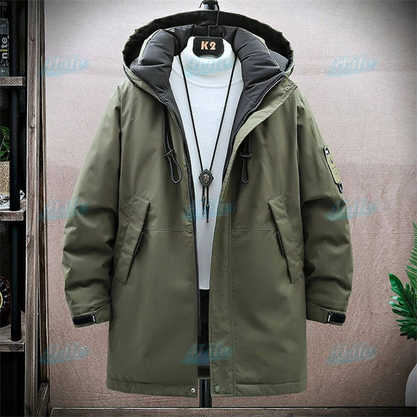 中綿コート メンズ 冬 ベンチコート 厚地 中綿ダウンコート ハーフ