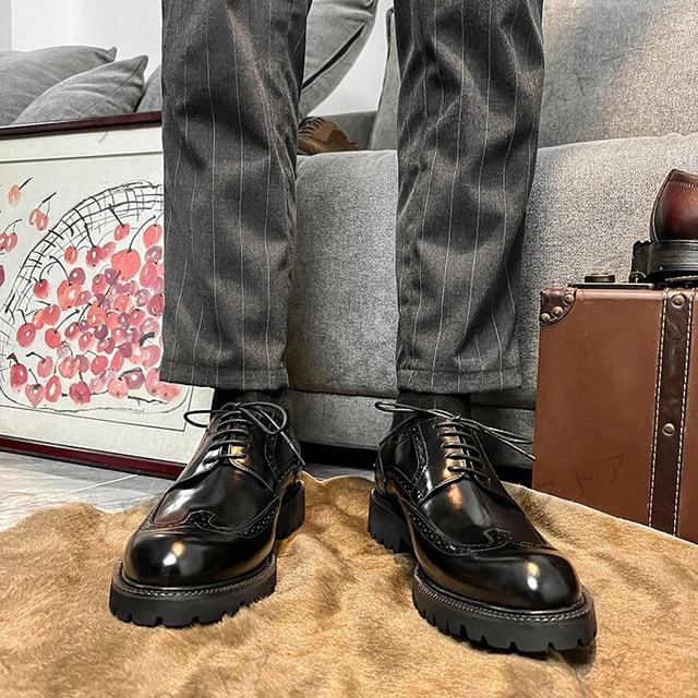 ビジネスシューズ　メンズシューズ 紐靴　牛革　本革　革靴　フォーマル　紳士靴　イギリス風　エナメル　レースアップ　厚底　通勤　快適 ビジネスシューズ メンズシューズ 紐靴 牛革 本革 革靴 フォーマル