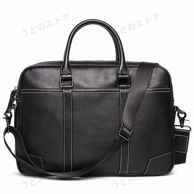ビジネスバッグ メンズ 本革 カバン ショルダーバッグ　A4対応 14インチPC対応　就職　通勤　大容量　撥水