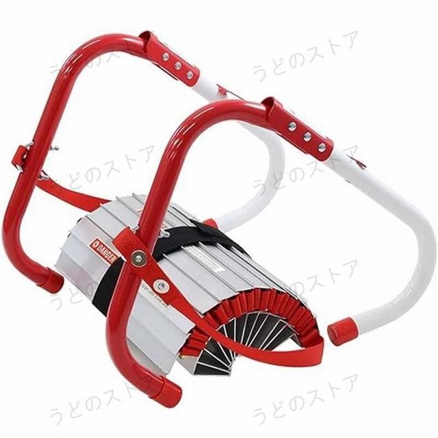 防災はしご 避難用はしご 4M 2階用 緊急時 アルミステップ ベランダ 軽量4.5kg コンパクト収納 折りたたみラダー 引っ掛けはしご_1