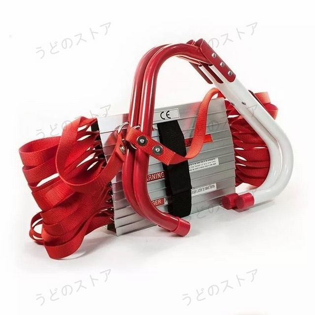 防災はしご 避難用はしご 4M 2階用 緊急時 アルミステップ ベランダ 軽量4.5kg コンパクト収納 折りたたみラダー 引っ掛けはしご_6