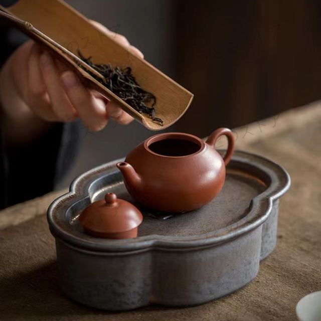 茶盤 陶器壺承 中国茶 台湾茶 中国茶器 茶道具 茶道 泡茶 茶器の通販は