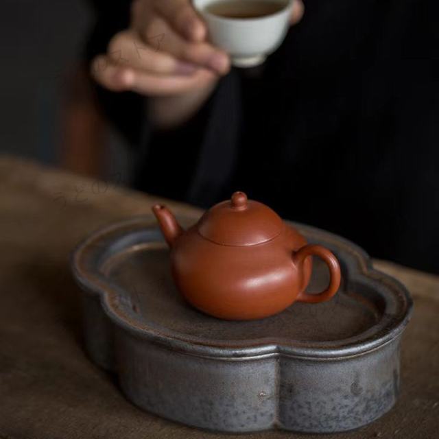 茶盤 陶器壺承 中国茶 台湾茶 中国茶器 茶道具 茶道 泡茶 茶器の通販は