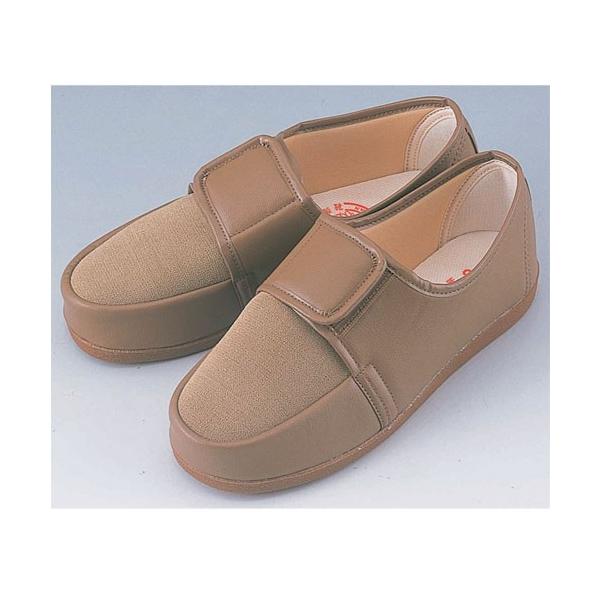 婦人用 リハビリシューズ 茶(婦人用 W６０３）マリアンヌ