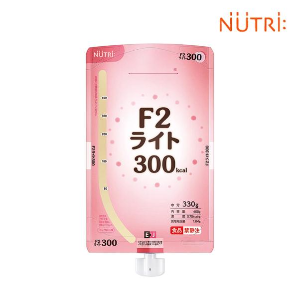 【注出口変更済み】 F2ライト300 とろみ状 400g×16個 熱量300kcal ヨーグルト味 たんぱく質4.0g/100kcal 経管栄養 エフツーライト ニュートリー (テルモ)の通販は 5,170円