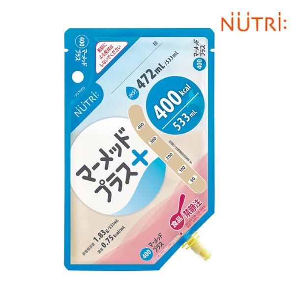 【返品不可】マーメッドプラス400 バッグタイプ （533ml×16個） 熱量400kcal ニュートリー ( テルモ ) 7,804円