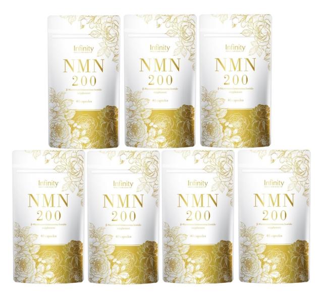 7個セット インフィニティー NMN 200 サプリメント 40粒　効果　ニコチンアミドモノヌクレオチド 国産　美容　ダイエット