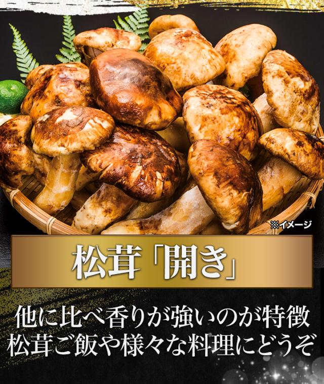 マツタケ まつたけ 天然 快適生活 天然高級 松茸開き 1kg ひらき 開き 土瓶蒸し 松茸ご飯 秋 和食_3