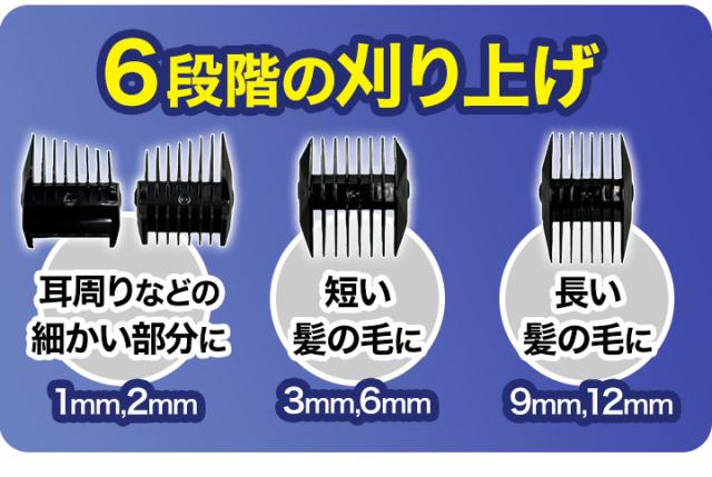 バリカン 充電式 刈り上げ 快適生活 どこでも使える！「吸引式電動バリカン」ホワイト/ブラック/ 2個