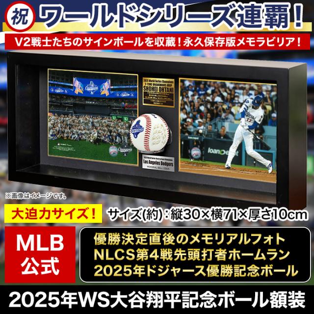 快適生活 2025年WS大谷翔平記念ボール額装_1