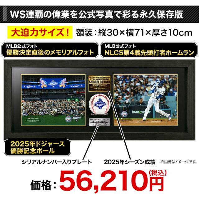 快適生活 2025年WS大谷翔平記念ボール額装_5