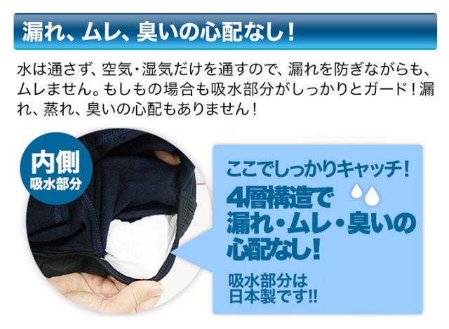 快適生活 失禁「さわやかボクサーパンツ」12枚 尿漏れ対策 漏れない 下着 メンズ M L LL 汗 尻汗 残尿 ズボンへのシミ防止 エチケット_4