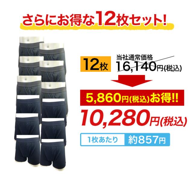 快適生活 失禁「さわやかボクサーパンツ」12枚 尿漏れ対策 漏れない 下着 メンズ M L LL 汗 尻汗 残尿 ズボンへのシミ防止 エチケット_9