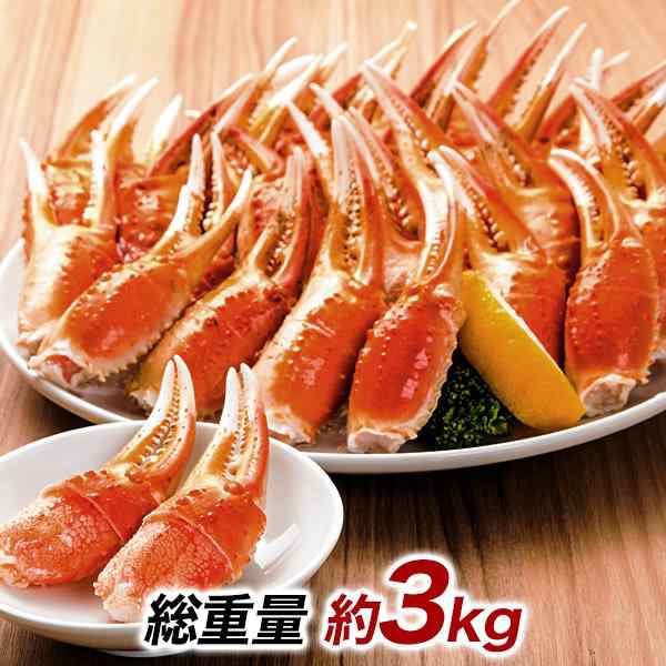 かに カニ 蟹 快適生活 ずわいがに 旨味凝縮！ボイルずわい爪肉剥き身 総重量：約3kg(正味2.4kg) 2セット 焼きガニ