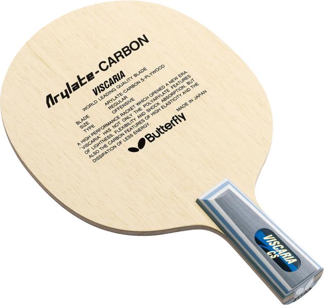バタフライ Butterfly 卓球 ビスカリア CS 中国式ペン VISCARIA ペンラケット ペンホルダー 攻撃力 安定性 高反発 裏面コルクなし 白木 部活 練習 トレーニング 試合 大会  24010
