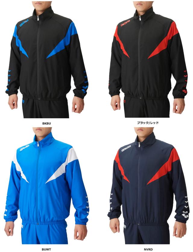 アリーナ arena スイミング ジャケット レギュラーシルエット アウター ウィンドブレーカー フルジップ 長袖 メンズ レディース 水泳 競泳 裏メッシュ 部活動 練習 トレーニング 大会  ASS4JKU007