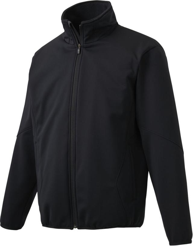 デサント DESCENTE ボンディングストレッチコート ジャケット アウター トップス 長袖 上着 フルジップ グランドコート ベースボール 練習 トレーニング 撥水 防寒 保温 防風  DR220 BLK