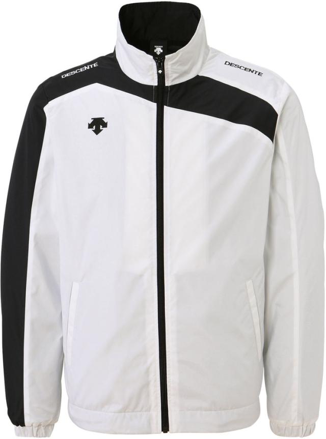 デサント DESCENTE ウインドブレーカージャケット アウター フルジップ ウィンドブレーカー 保温 はっ水 ランニング トレーニング フィットネス 部活 チーム クラブ活動 練習 DTM3550B WHTの通販は