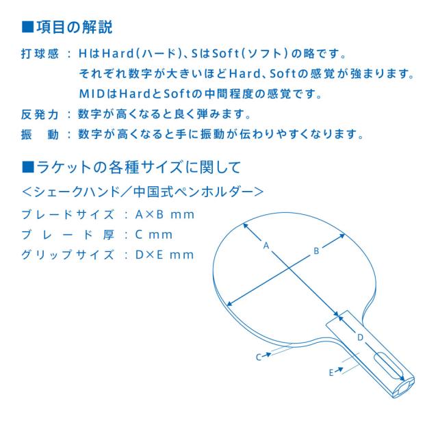 ヴィクタス VICTAS 卓球 ゼクスギア ファイバー ストレート ZX-GEAR FIBER ST ラケット シェーク 攻撃用 シェークハンドラケット 029005_4