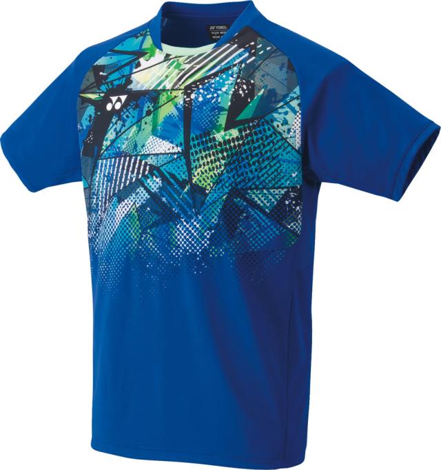 ヨネックス YONEX テニス メンズゲームシャツ フィットスタイル 半袖 トップス ユニフォーム UVカット 吸汗速乾 ストレッチ パワースリーブ ゲーム 試合 大会 部活 クラブ チーム 10525 472の通販は