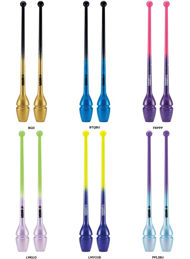 ササキ SASAKI 新体操 グラデーションラバークラブ F.I.G.認定品 M-34GH-F 44cm ジョイントホール加工 こん棒 手具 部活 練習 トレーニング 大会 発表会 新入部員  M34GHF