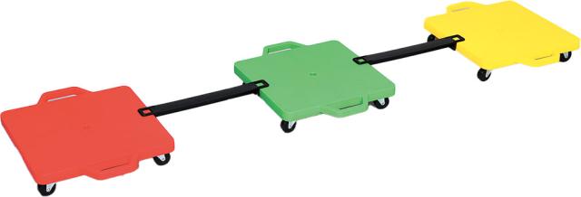 アカバネ AKABANE 連結台車 F-2711 体育 部活 運動 運動会 学校 幼稚園 保育園 保育所 子供 キッズ ジュニア バランス リレー 反射神経 取っ手付き  F2711