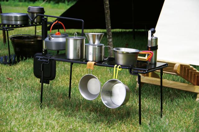 ベルモント belmont アウトドア アイアンラックPLUS ラック テーブル キャンプ BBQ バーベキュー 棚  BM283_5