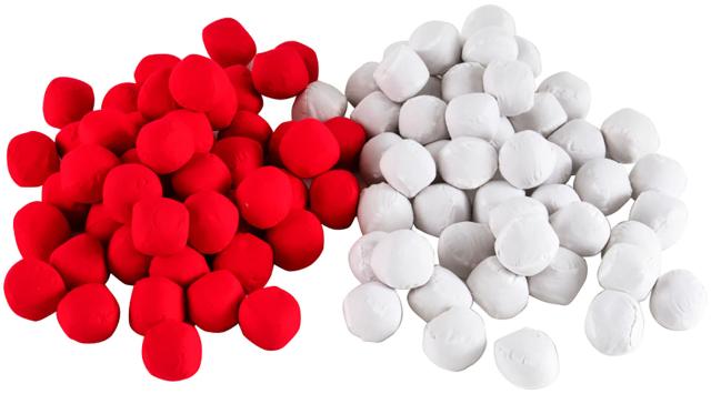 エバニュー EVERNEW 紅白玉EV45 100個組 柔らかい 玉入れ競技用 赤白 運動会 体育祭 イベント 学校 施設 町内会 練習 試合 トレーニング 球技大会 レクリエーション  EKA466