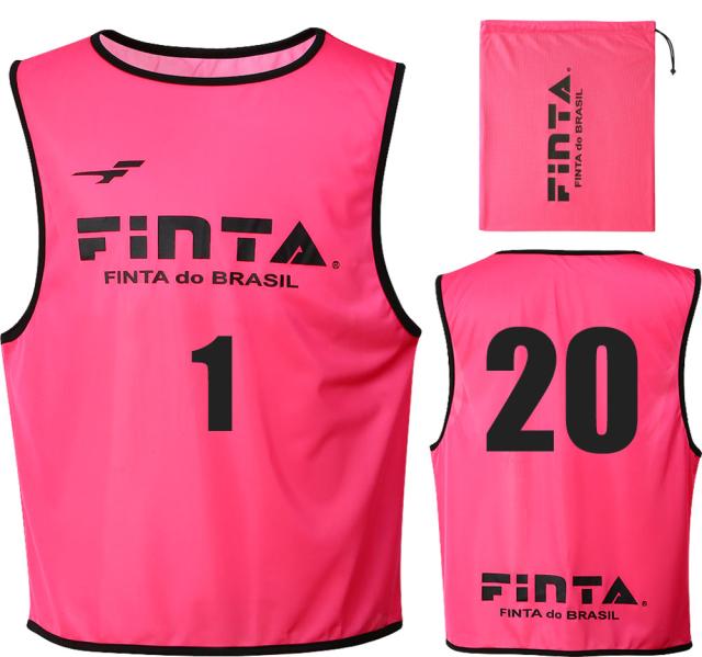 フィンタ FINTA サッカー ビブス20枚セット 1〜20の番号付き チーム分け 試合 ゲーム 練習 大人用 メンズ レディース 男性 女性 部活動 クラブ活動 サークル 学校 体育  FT6556 7200