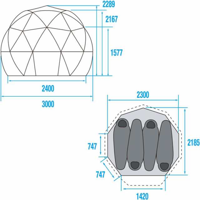 THE　NORTH　FACE ノースフェイス アウトドア ジオドーム4 Geodome4 4人用 テント ドームテント ドーム型 住居空間 9角形 ジオテック構造