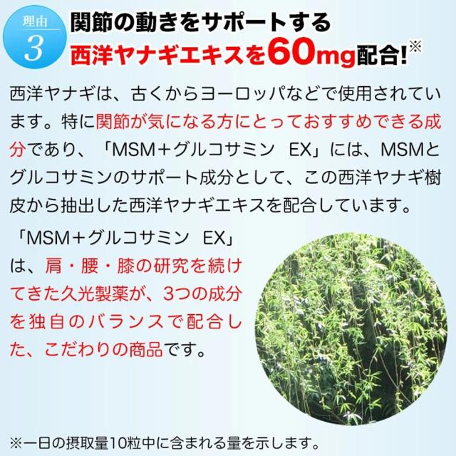 ヒサミツ Hisamitsu MSMEX サプリメント 280粒 メチルサルフォニルメタン 有機イオウ成分 膝 肩 腰 関節 健康補助食品 運動器症候群 グルコサミン 西洋ヤナギエキス配合  5703_6