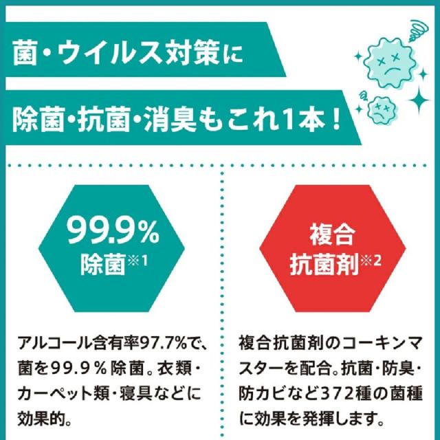 ヒサミツ Hisamitsu 久光製薬 Hisamitsu 除菌抗菌消臭スプレー 衣類 カーペット 寝具 8833_3