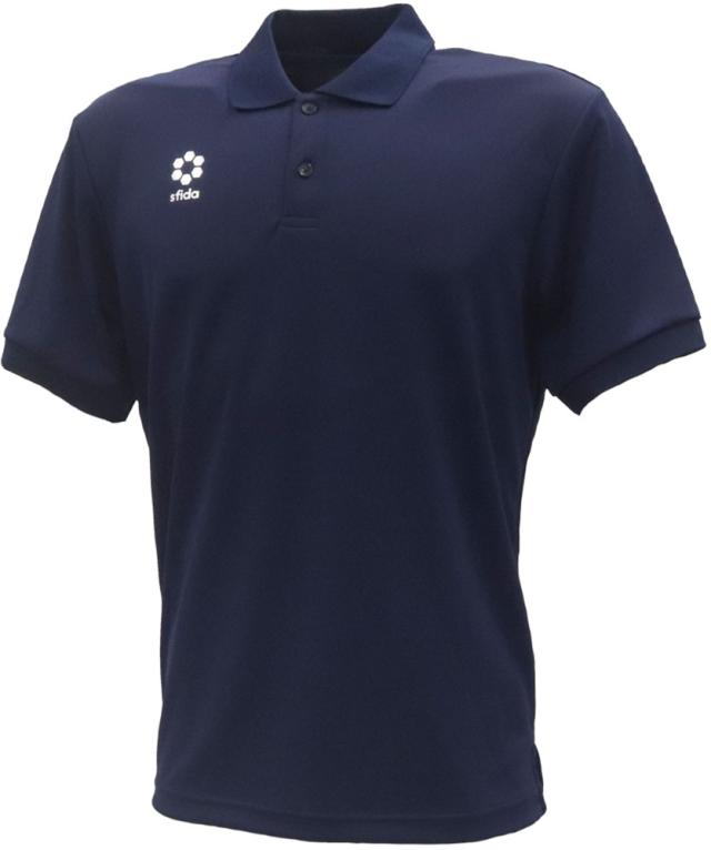 スフィーダ sfida フットサル BP プレミアムドライポロシャツ 通気性 軽量 ポロシャツ 襟付き シャツ クールビズ 通勤 普段着 社会人 会社員 ゴルフ 半袖 ドライシャツ トップス  SA21850 NAVY