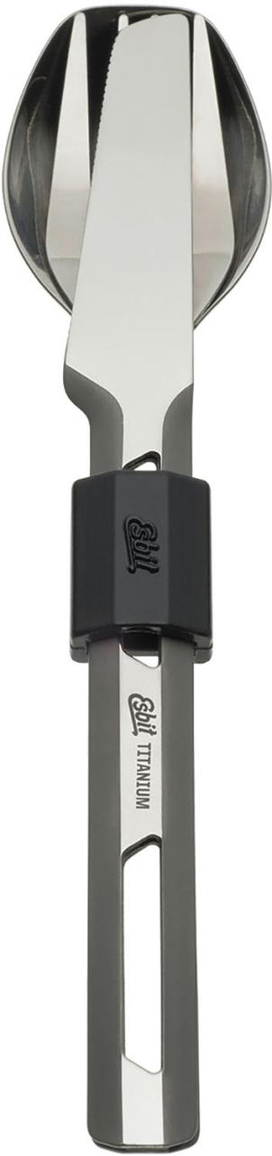 エスビット Esbit アウトドア チタニウムカトラリーセット カトラリー スプーン フォーク ナイフ チタニウム キャンプ 軽量 超軽量 ESTC4TI000_1