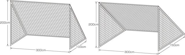 カネヤ KANEYA ミニゴールネット3215WT K-3011 学校体育器具 学校備品 ネット 体育 授業 部活 クラブ活動 取り換え 取替  K3011